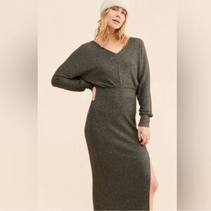 Elegant Knit Long Sleeve Dress